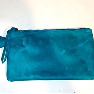 Leather clutch